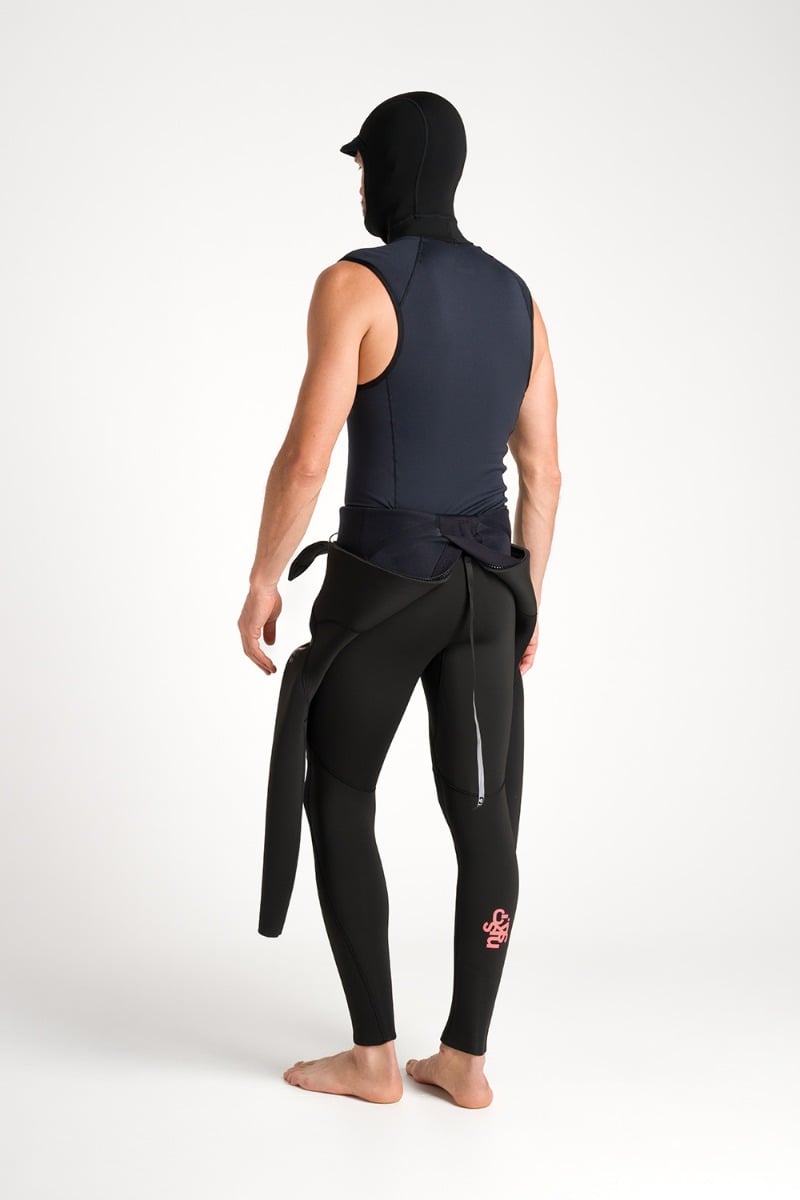 C-Skins HDi Skins Mens Hooded Vest - Black