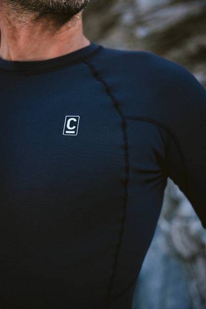 C-Skins HDi Skins Mens SS Thermal Rash Vest - Black