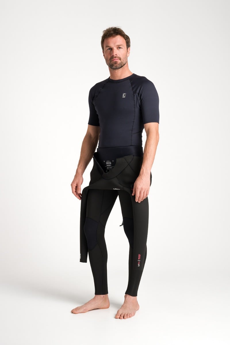 C-Skins HDi Skins Mens SS Thermal Rash Vest - Black