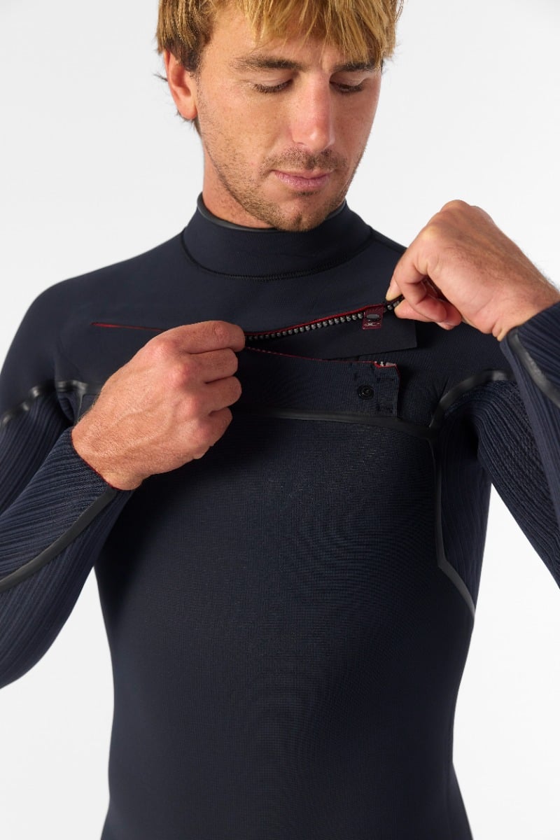 O'Neill Hyperfreak Fire 4/3mm+ Chest Zip Winter Wetsuit 2026 - Black
