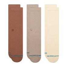 Stance Icon Crew Socks (3pcs) - Brown