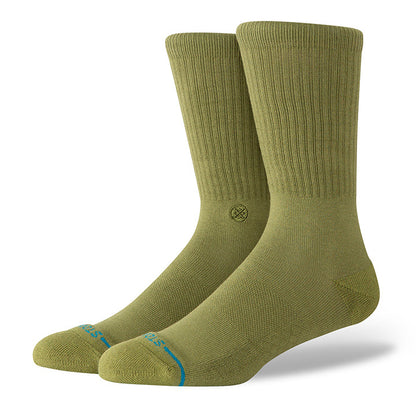 Stance Icon Crew Socks - Olive