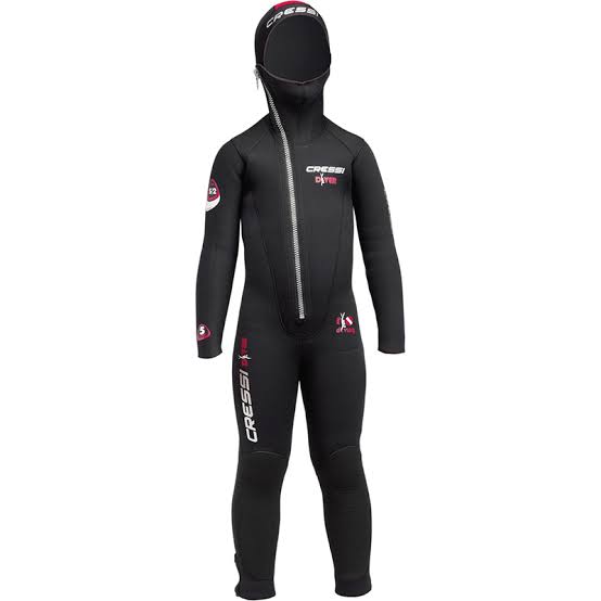 Cressi Junior Dive 5mm Monopiece Wetsuit - Black