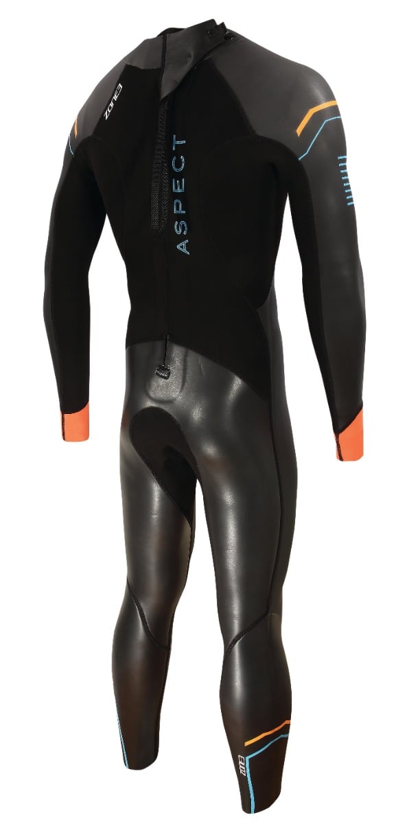 Zone3 Aspect Mens 'Breaststroke' Wetsuit 2021 - Black - Back