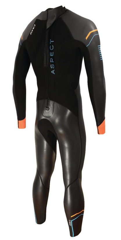 Zone3 Aspect Mens 'Breaststroke' Wetsuit 2021 - Black - Back