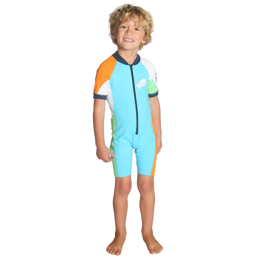 C Skins UV Kids Shorty Sunsuit - Turquoise