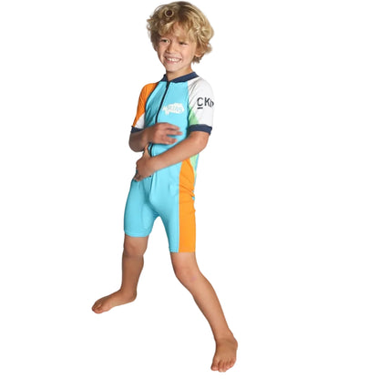 C Skins UV Kids Shorty Sunsuit - Turquoise