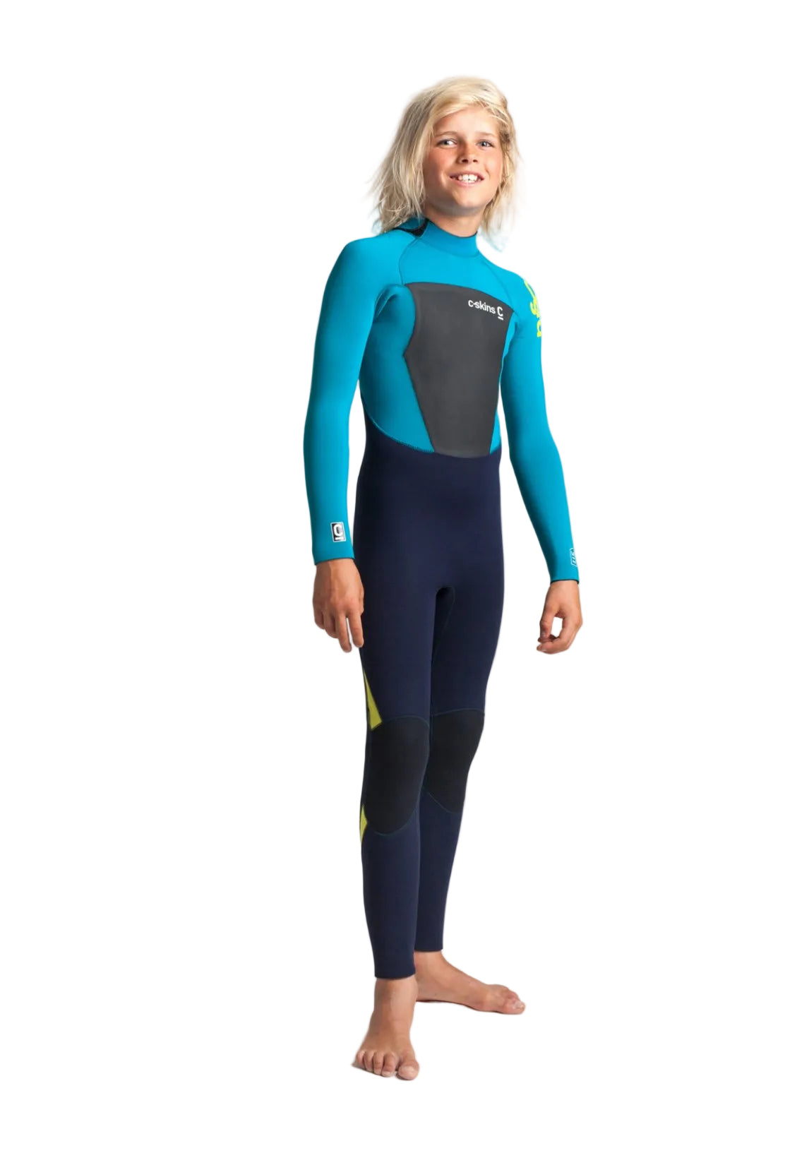 C Skins legend 5/4mm junior back zip wetsuit right side