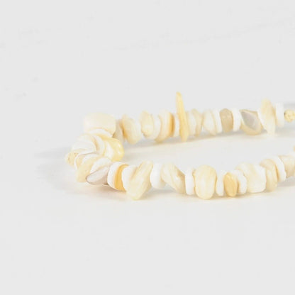 Pineapple Island Canggu Puka Shell Surfer Bracelet - White