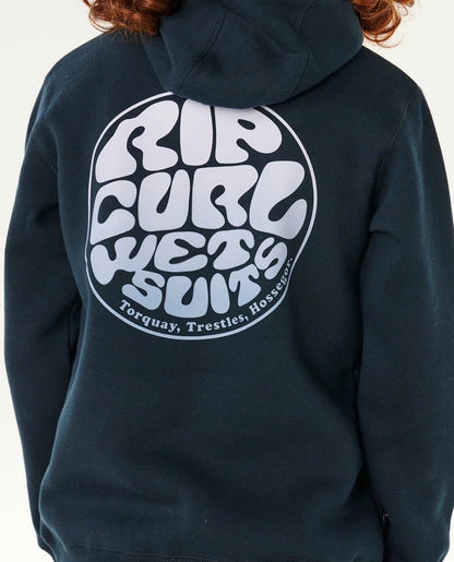 Rip Curl Wetsuit Icon Kids Hoodie - Navy/White