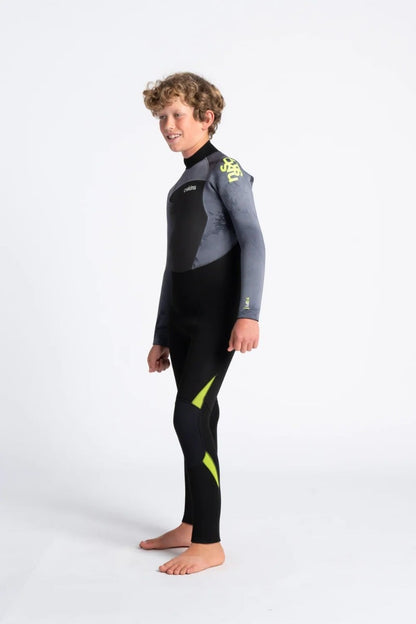 C Skins Legend 5/4/3mm Junior Back Zip Wetsuit 2025 - Black/Tie Dye