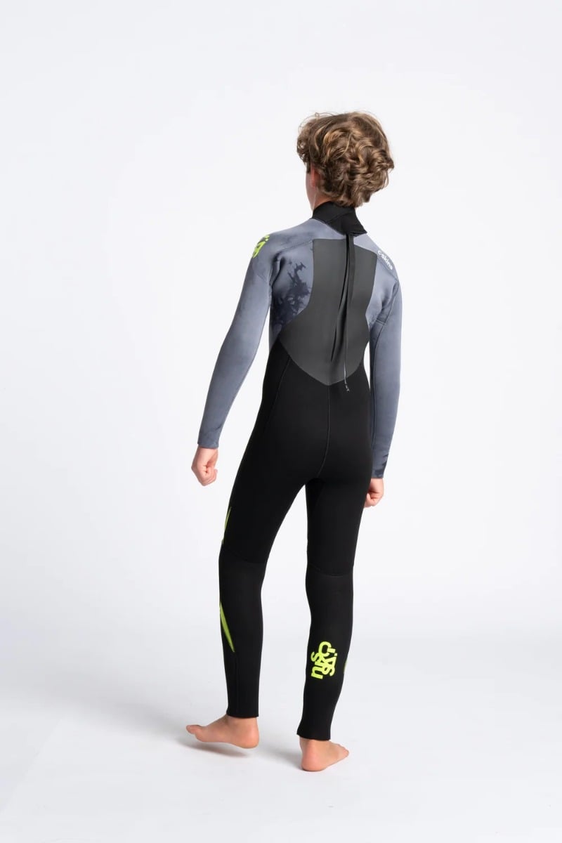 C Skins Legend 5/4/3mm Junior Back Zip Wetsuit 2025 - Black/Tie Dye