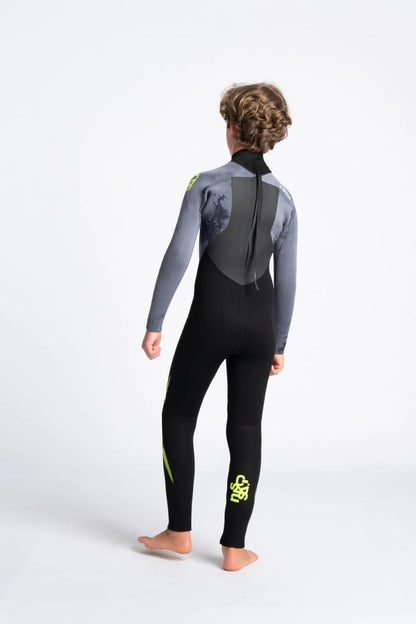 C Skins Legend 5/4/3mm Junior Back Zip Wetsuit 2025 - Black/Tie Dye