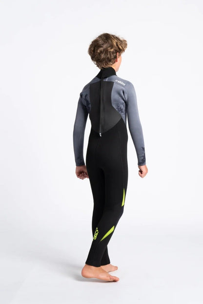 C Skins Legend 5/4/3mm Junior Back Zip Wetsuit 2025 - Black/Tie Dye
