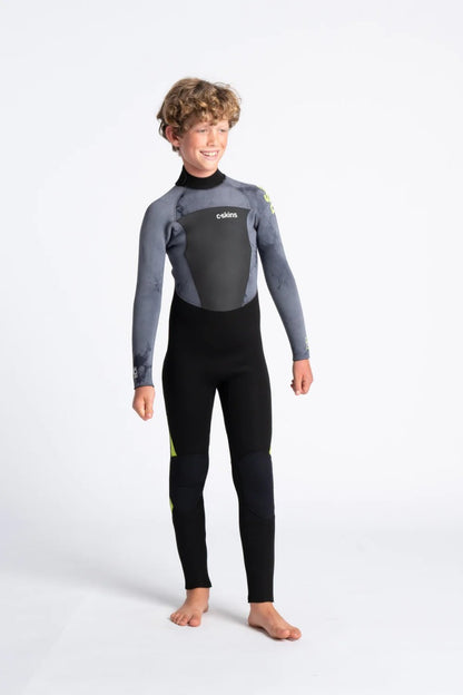 C Skins Legend 5/4/3mm Junior Back Zip Wetsuit 2025 - Black/Tie Dye