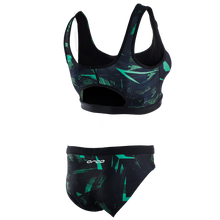 Orca Women's Bikini Swim Costume 2021 - Black/ Green - Back