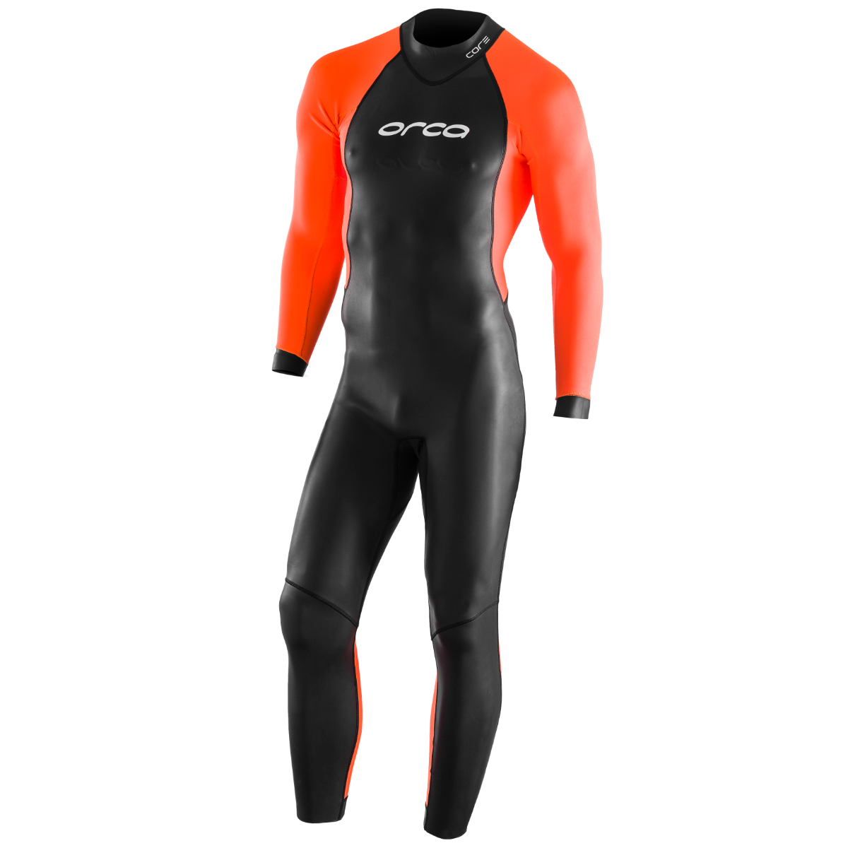 Ocra Core Mens Hi-Vis Open Water Swim Wetsuit  - front