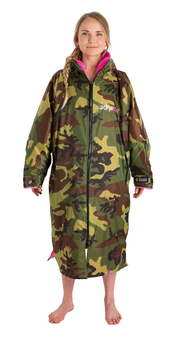 DryRobe Advance Long Sleeve 2021 - Camo/Pink