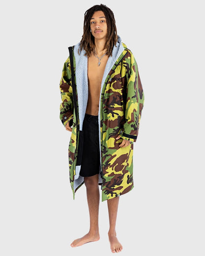 Dryrobe Advance Long Sleeve Changing Robe - Camo / Grey