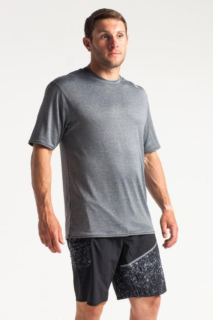 black heather mens tee