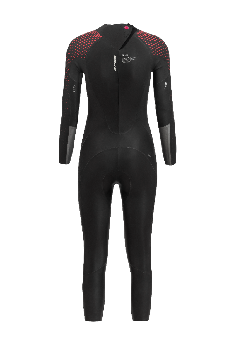 Orca Apex Float Womens Triathlon Wetsuit 2022 - Red Buoy - Back