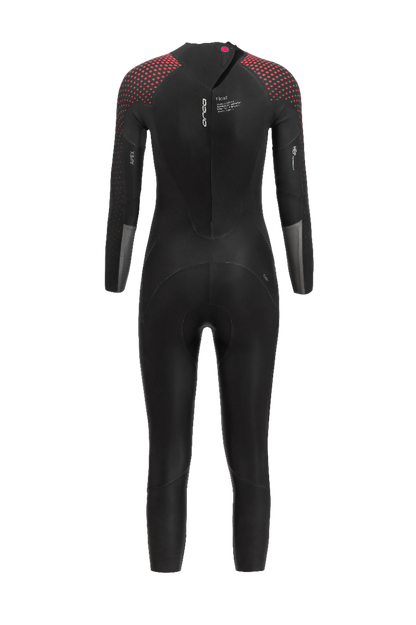 Orca Apex Float Womens Triathlon Wetsuit 2022 - Red Buoy - Back