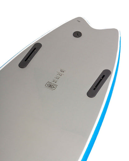 Ocean & Earth 6ft 6 Mr Ezi Rider Twin Fin Foam Surfboard - Blue