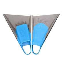 Mike Stewart Delta Icon Bodyboarding Fins - Sky Blue/Charcoal - Full View