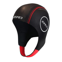 Zone3 Neoprene Swim Cap - Black / Red
