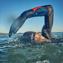 ZONE3 Neoprene Swim Cap - Black / Red