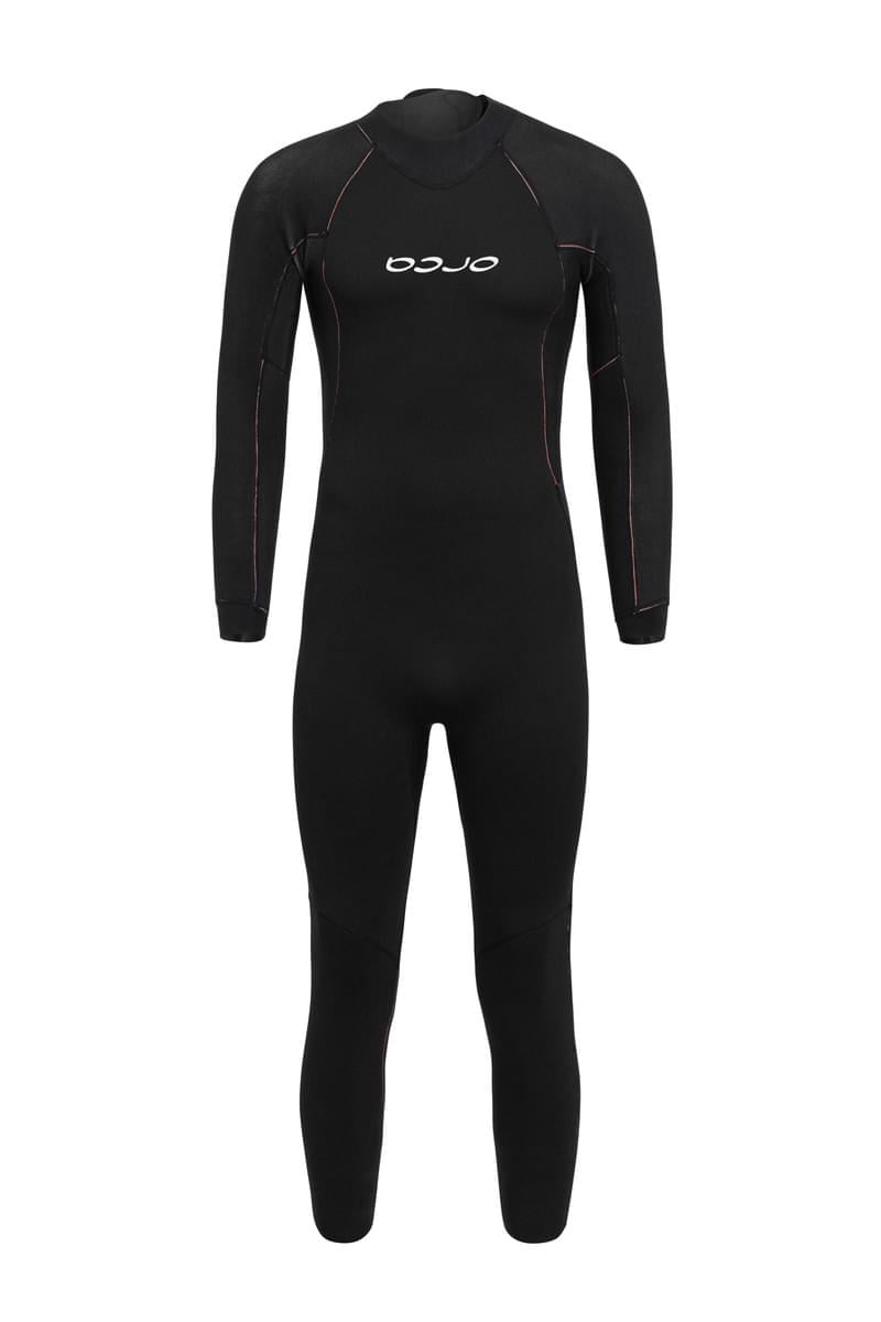 Orca Vitalis Hi-Vis Men's Openwater Swim Wetsuit 2024 - Black/Orange