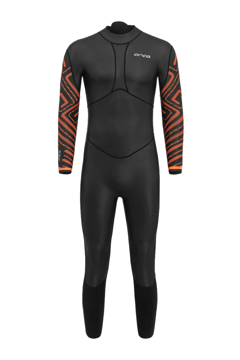 Orca Vitalis Breastroke Mens Openwater Wetsuit - Black/Orange