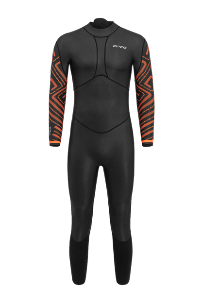 Orca Vitalis Breastroke Mens Openwater Wetsuit - Black/Orange