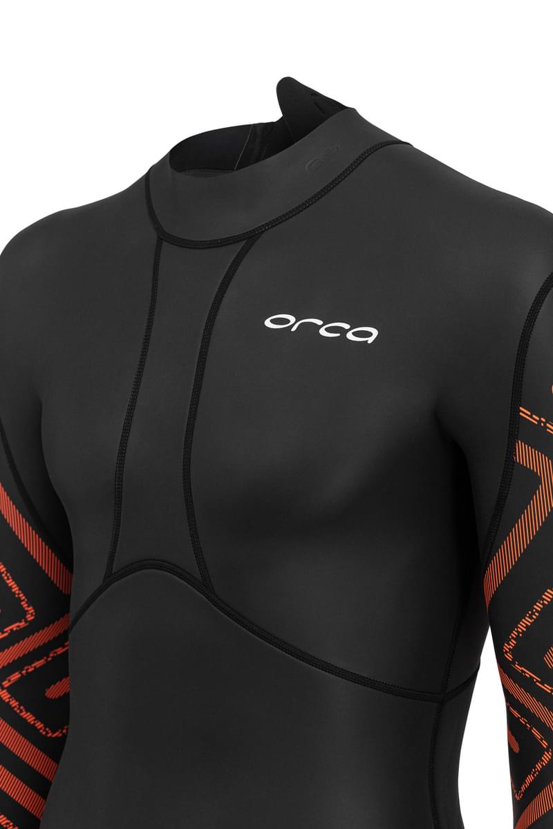 Orca Vitalis Breast Stroke Men's Openwater Swim Wetsuit 2024 - Black/Orange