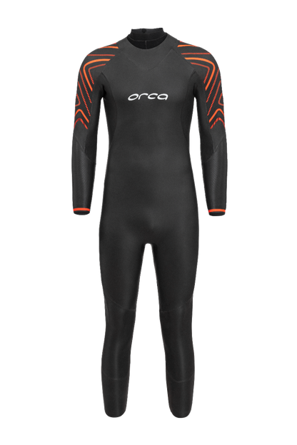 Orca Vitalis Thermal Men's Openwater Swim Wetsuit 2025 - Black/Orange