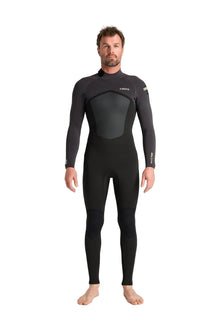 C-Skins NuWave Legend 4/3mm Mens GBS Back Zip Wetsuit in Black/Meteor/Yellow