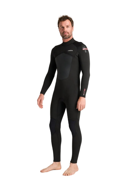 C-Skins NuWave Legend 5/4/3mm Mens GBS Back Zip Winter Wetsuit 2026 - Black/Neon Flare