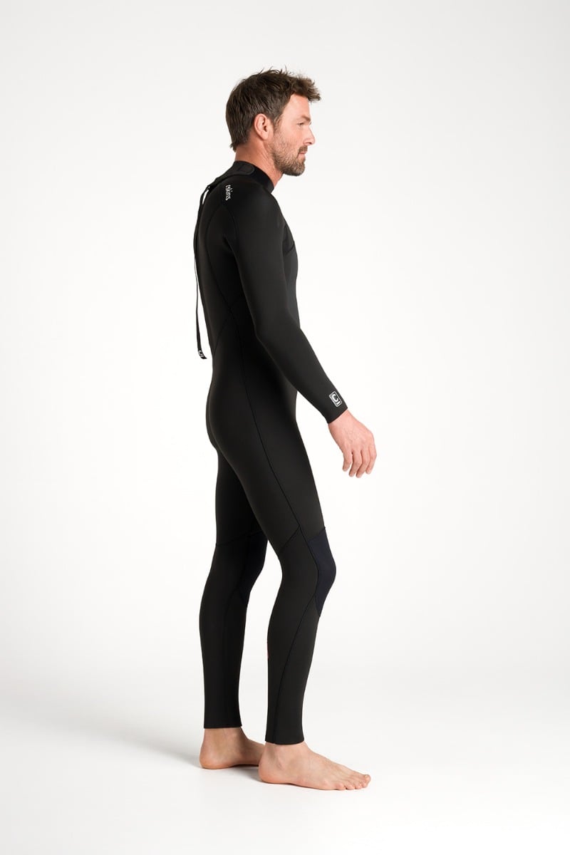 C-Skins NuWave Legend 5/4/3mm Mens GBS Back Zip Winter Wetsuit 2026 - Black/Neon Flare