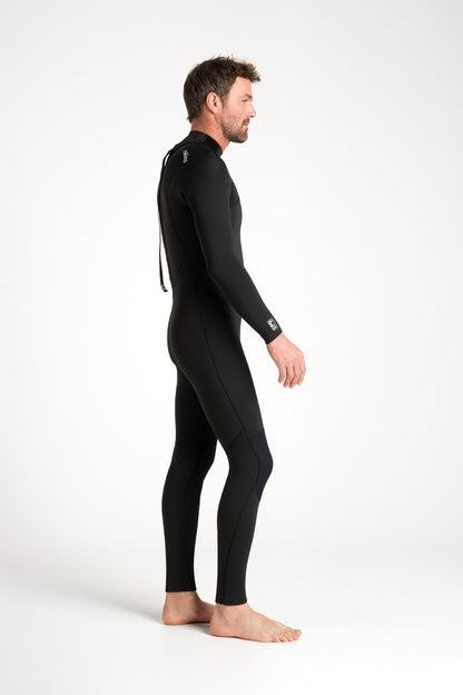 C-Skins NuWave Legend 5/4/3mm Mens GBS Back Zip Winter Wetsuit 2026 - Black/Neon Flare