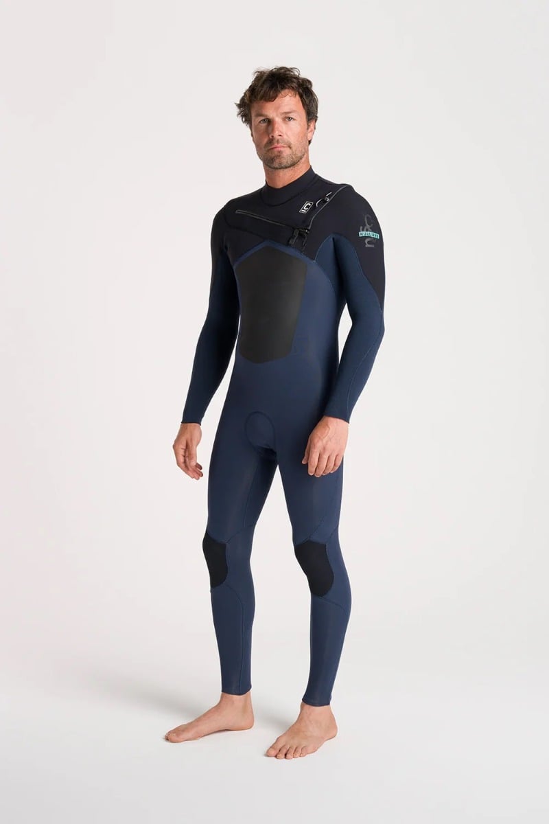C-Skins NuWave ReWired 3/2mm Mens GBS Chest Zip Wetsuit 2026 - Bluestone / Black