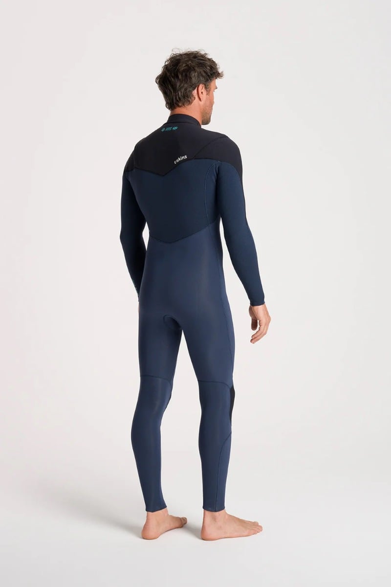 C-Skins NuWave ReWired 3/2mm Mens GBS Chest Zip Wetsuit 2026 - Bluestone / Black