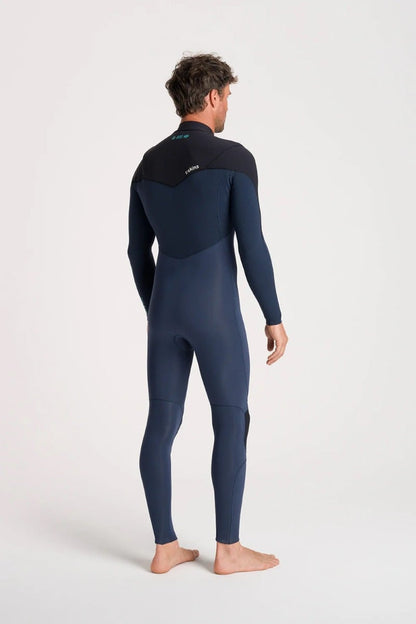 C-Skins NuWave ReWired 3/2mm Mens GBS Chest Zip Wetsuit 2026 - Bluestone / Black