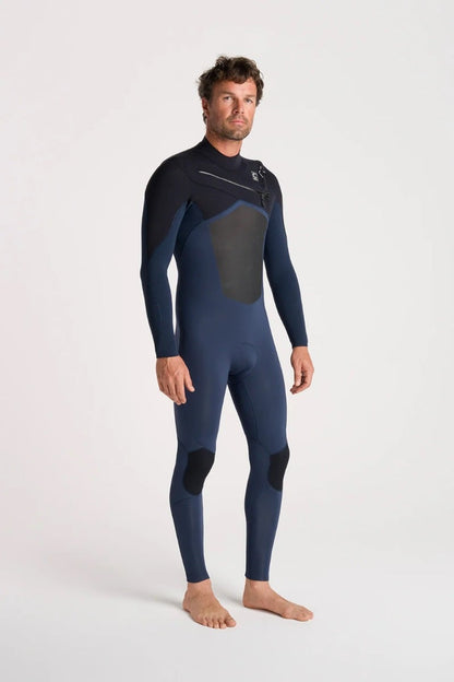 C-Skins NuWave ReWired 3/2mm Mens GBS Chest Zip Wetsuit 2026 - Bluestone / Black