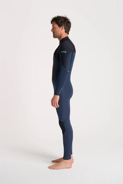 C-Skins NuWave ReWired 3/2mm Mens GBS Chest Zip Wetsuit 2026 - Bluestone / Black