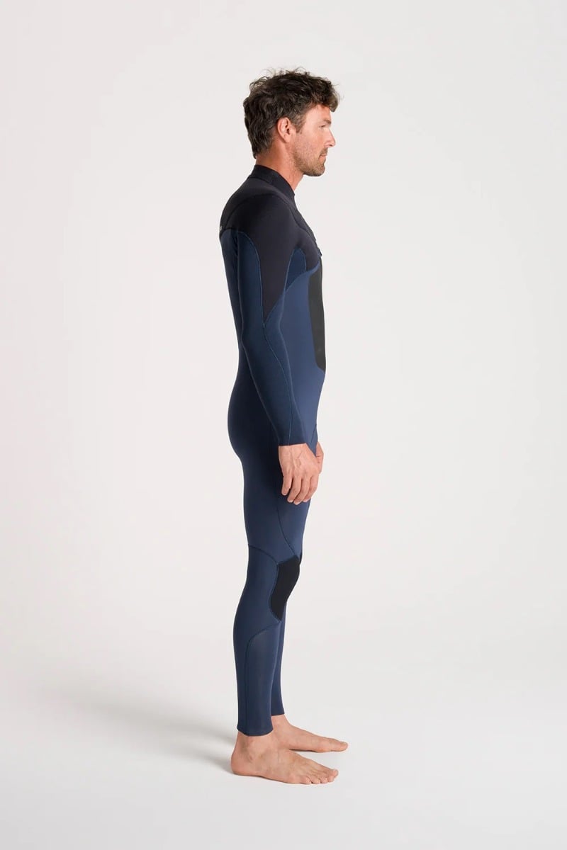 C-Skins NuWave ReWired 3/2mm Mens GBS Chest Zip Wetsuit 2026 - Bluestone / Black