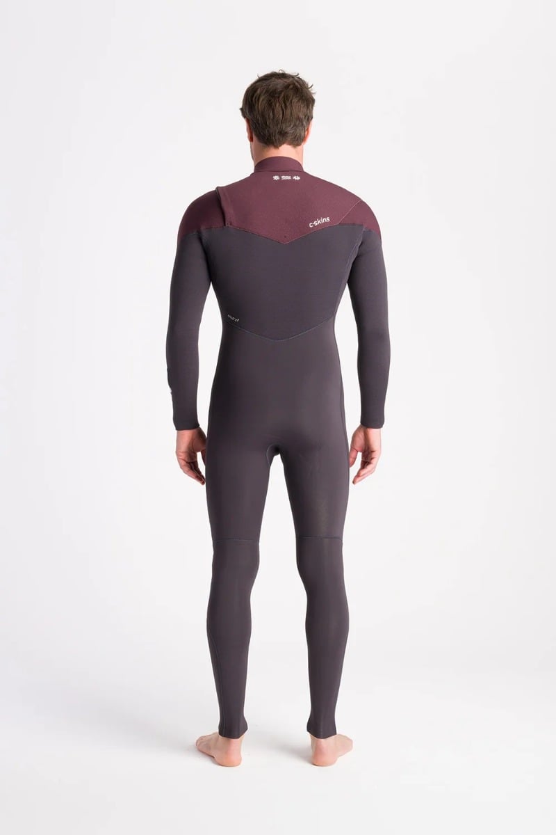 C-Skins NuWave ReWired 4/3mm Men's Chest Zip Wetsuit 2025 - Meteor/Meteor X/Rust X