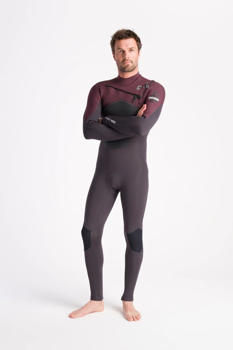 C-Skins NuWave ReWired 4/3mm Men's Chest Zip Wetsuit 2025 - Meteor/Meteor X/Rust X