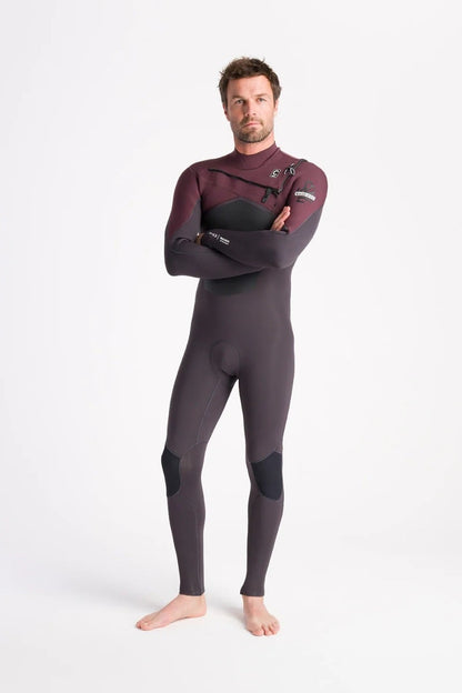C-Skins NuWave ReWired 4/3mm Men's Chest Zip Wetsuit 2025 - Meteor/Meteor X/Rust X