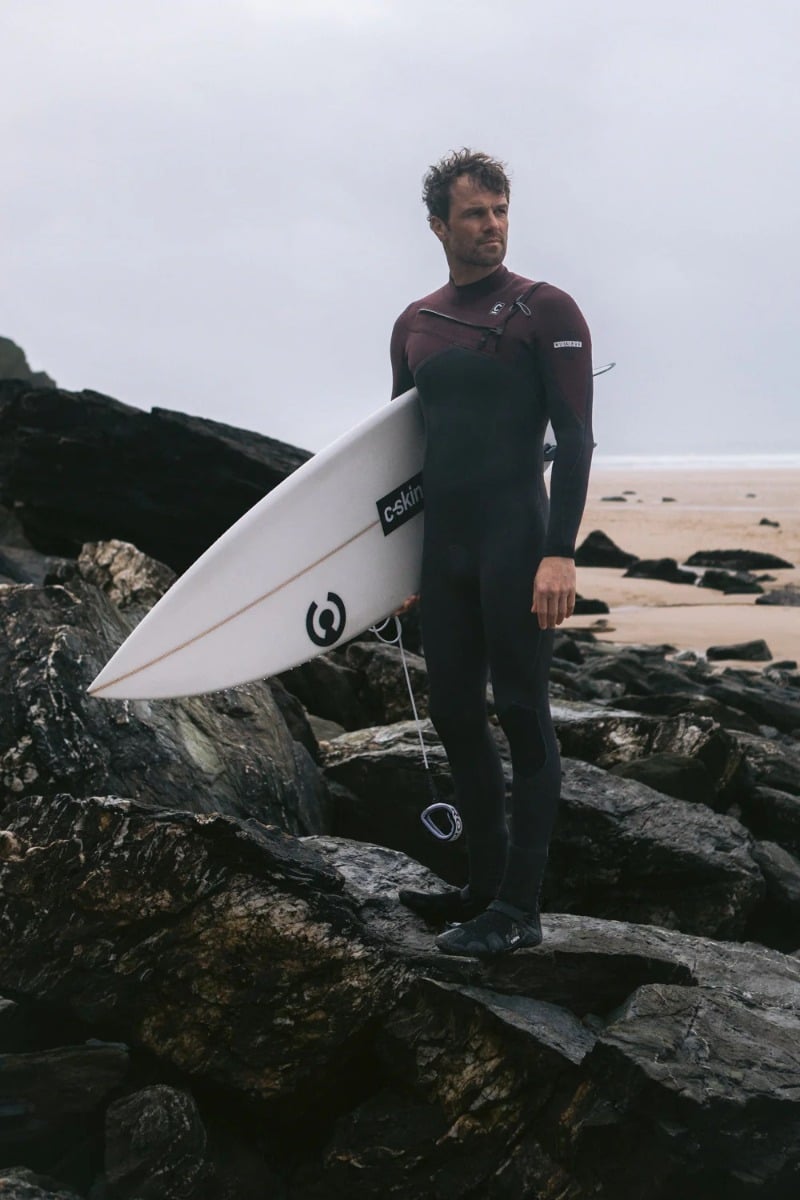 C-Skins NuWave ReWired 4/3mm Men's Chest Zip Wetsuit 2025 - Meteor/Meteor X/Rust X