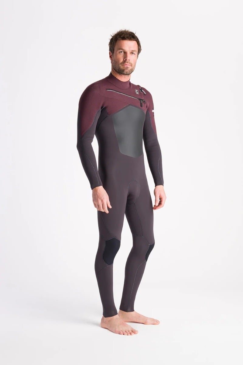 C-Skins NuWave ReWired 4/3mm Men's Chest Zip Wetsuit 2025 - Meteor/Meteor X/Rust X